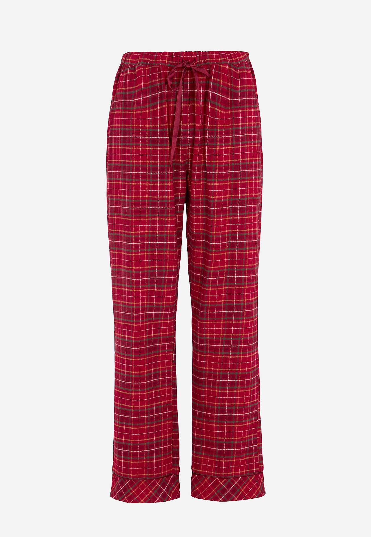 Mřížkované pyžamo z flanelu