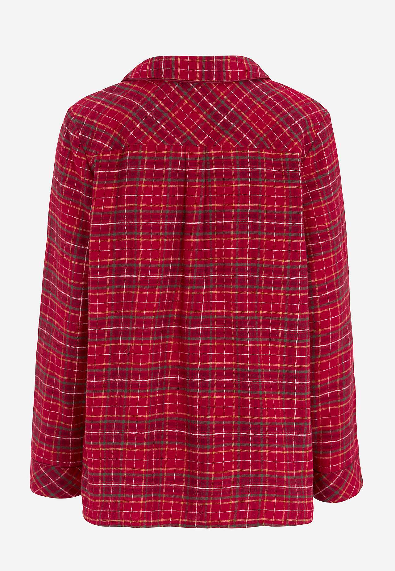 Mřížkované pyžamo z flanelu