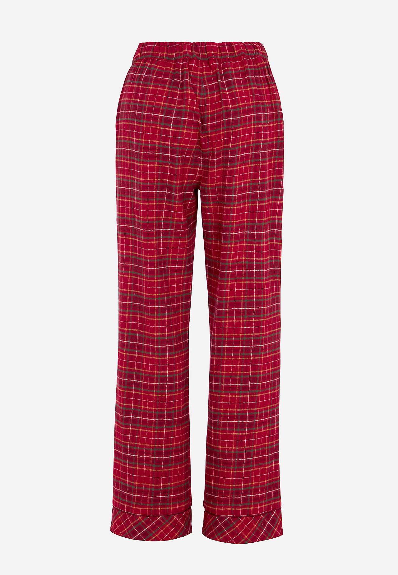 Mřížkované pyžamo z flanelu
