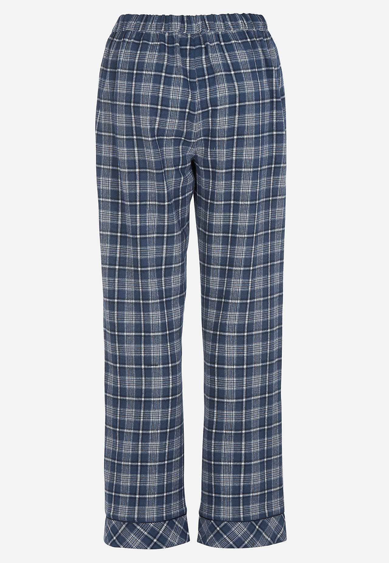 Mřížkované pyžamo z flanelu