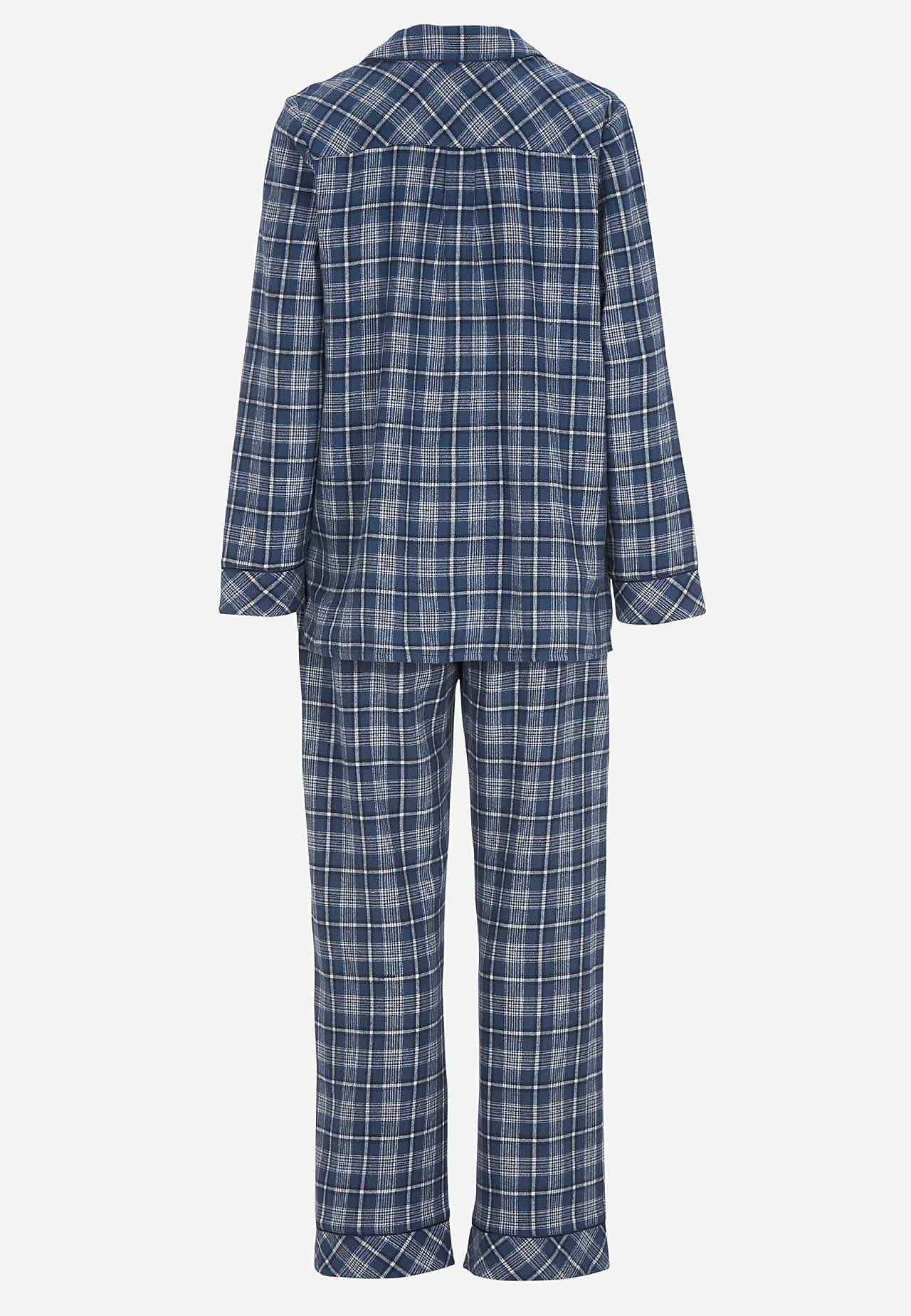 Mřížkované pyžamo z flanelu
