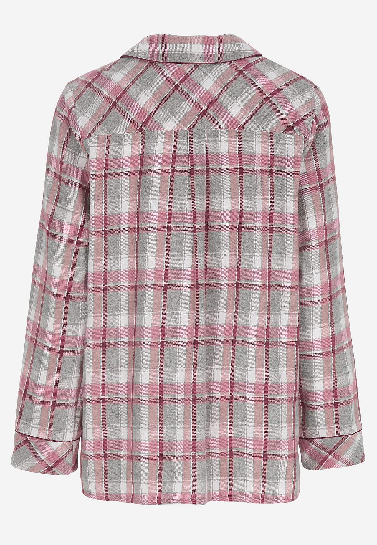 Mřížkované pyžamo z flanelu