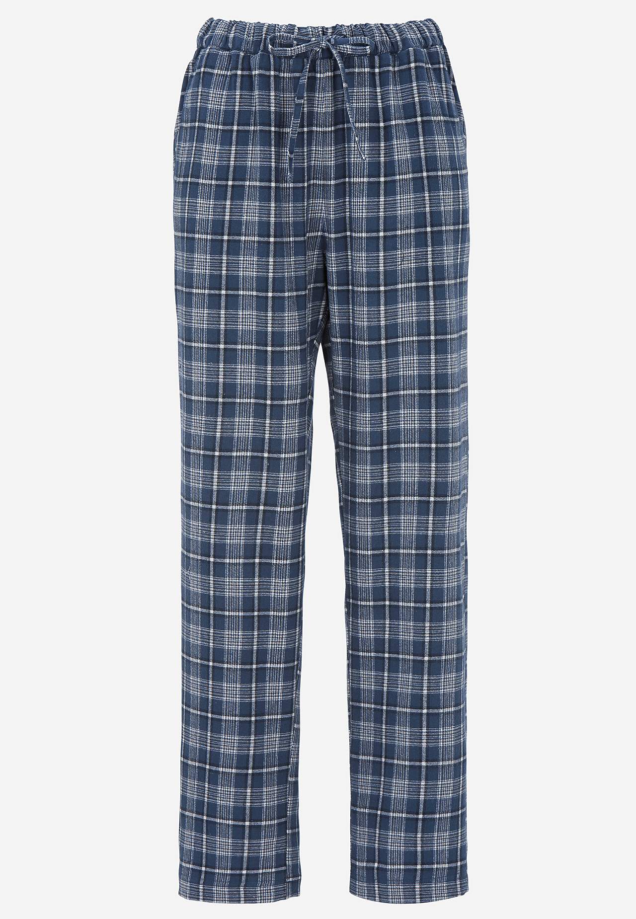Mřížkované pyžamové kalhoty z flanelu