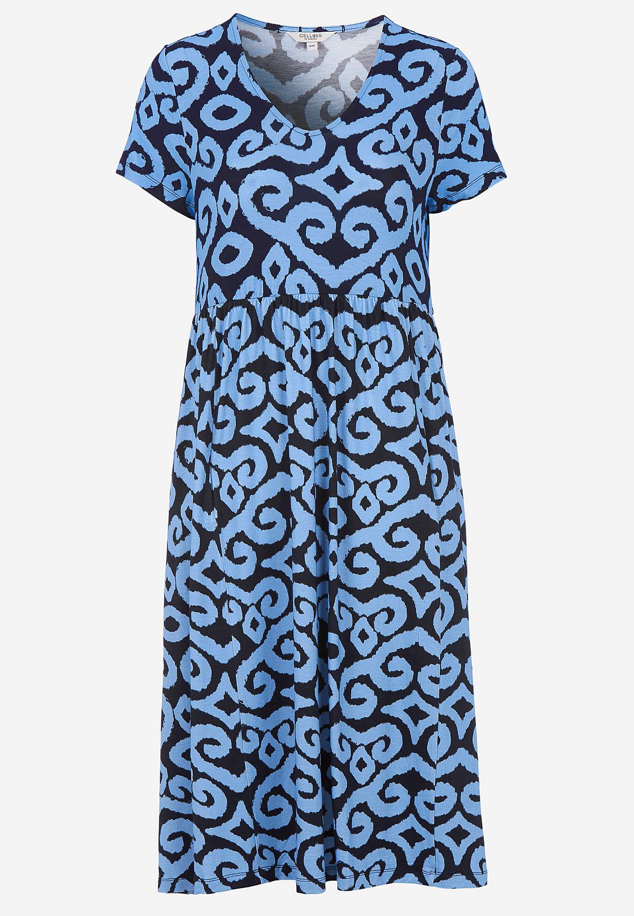 Vzorované žerzejové šaty