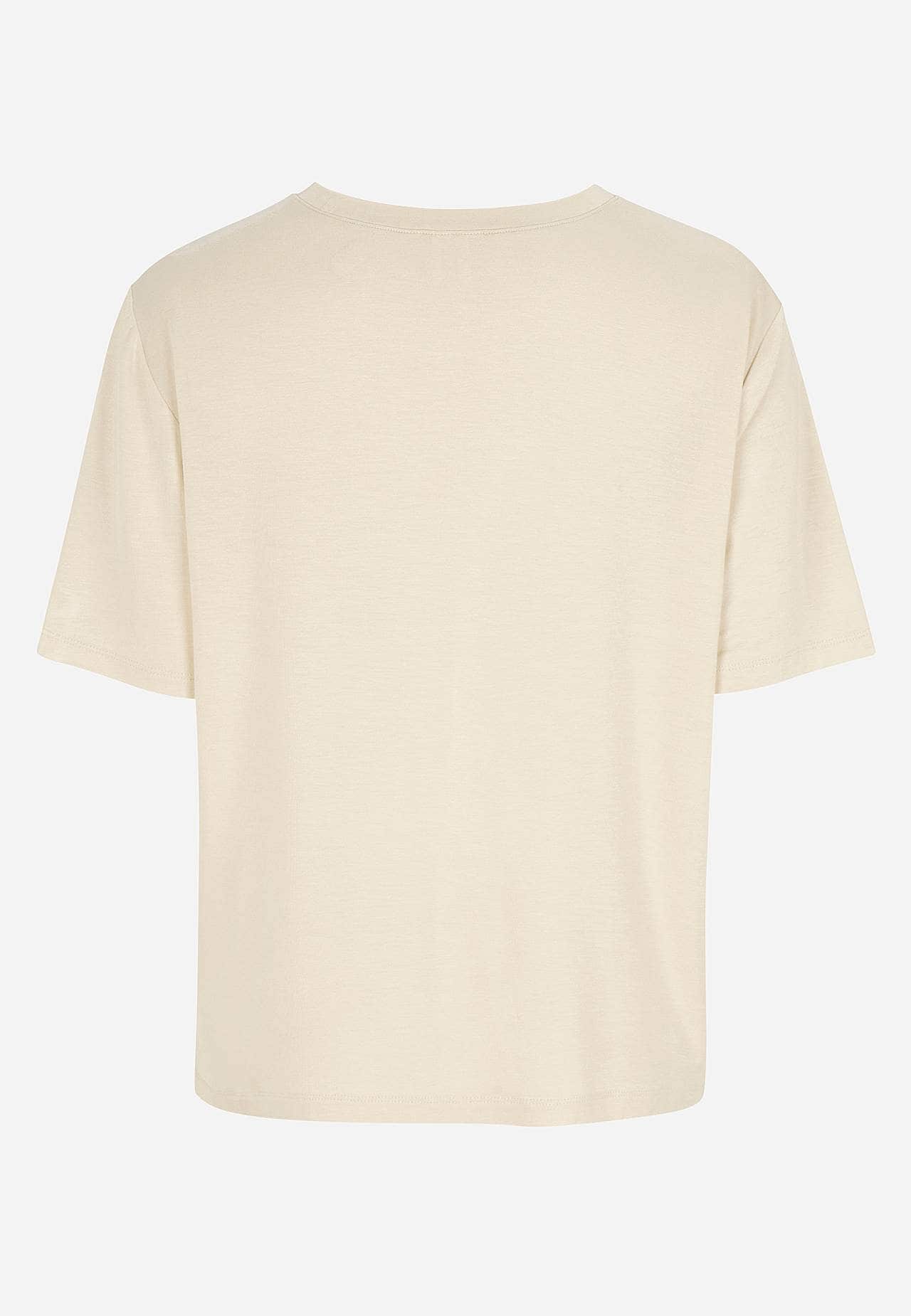 Žerzejový top s kulatým výstřihem
