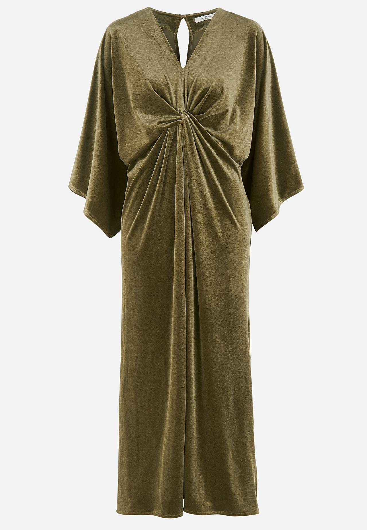 Elegantní kaftanové šaty z veluru