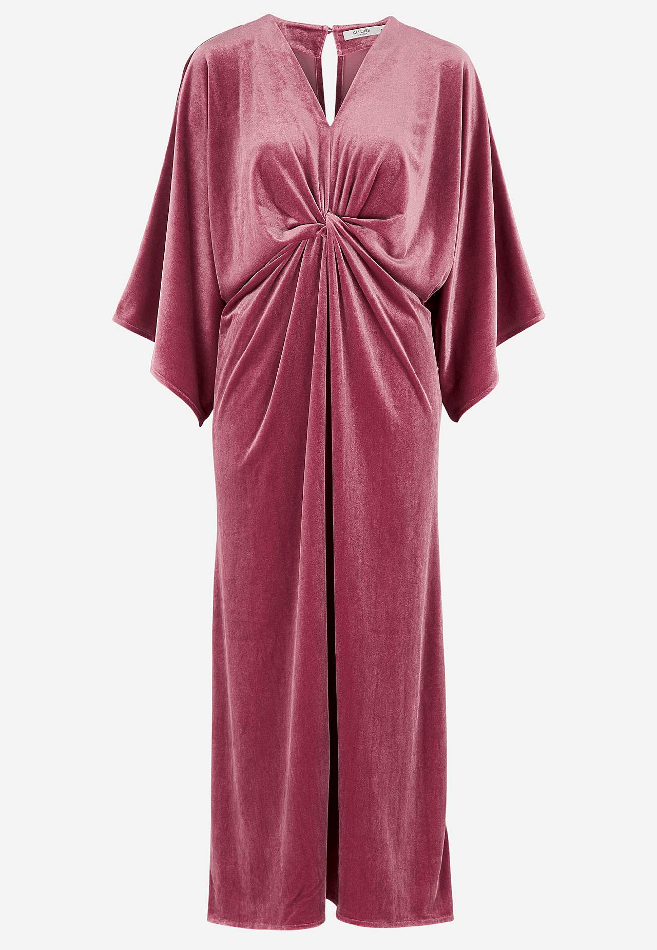Elegantní kaftanové šaty z veluru