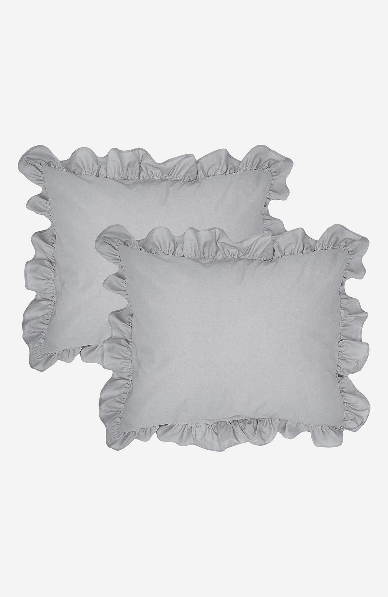 Povlak na polštář s volánem 50x60 cm Organická bavlna 2 kusy
