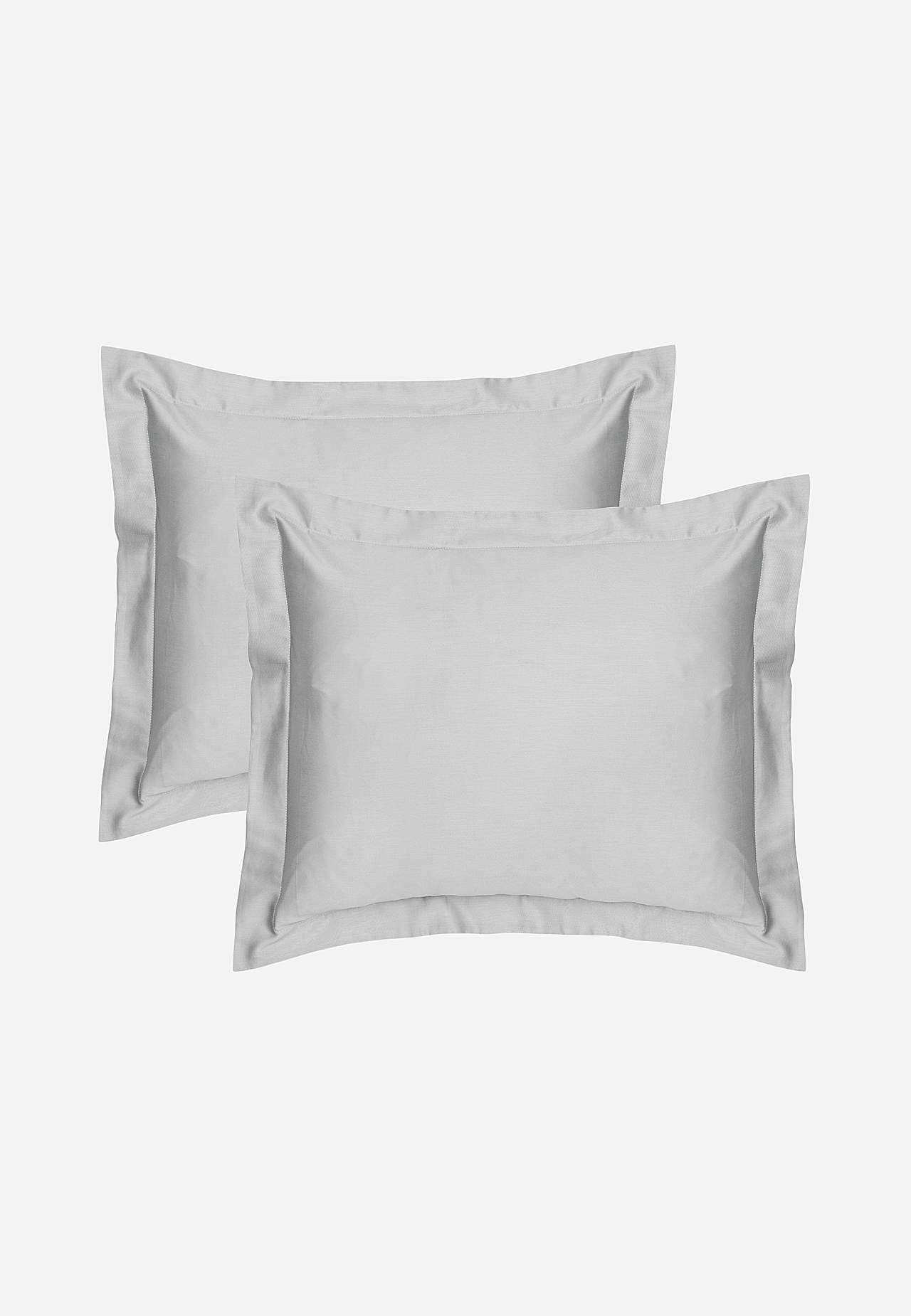 Povlak na polštář ze saténu s křidélky 50x60 cm Organická bavlna 2 kusy