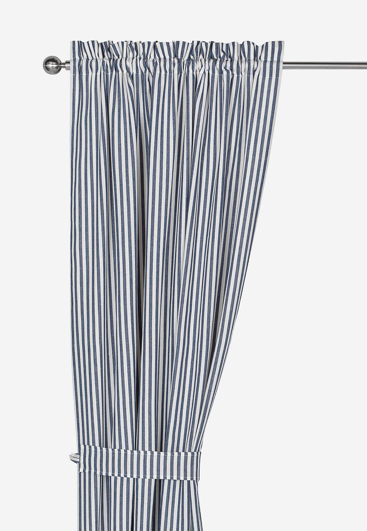 Tkané a pruhované panelové závěsy 2 kusy