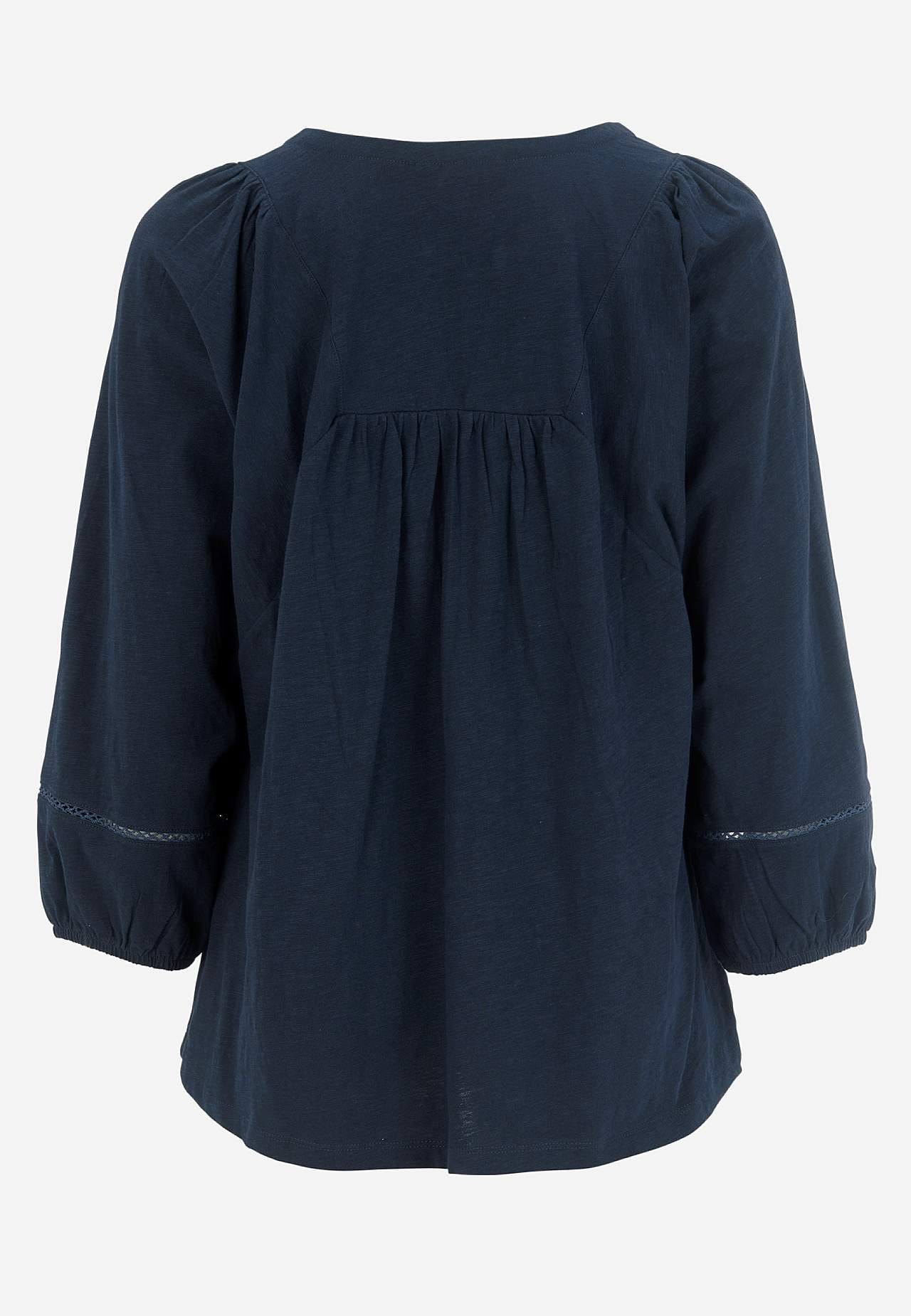 Žerzejový top s boho stylem