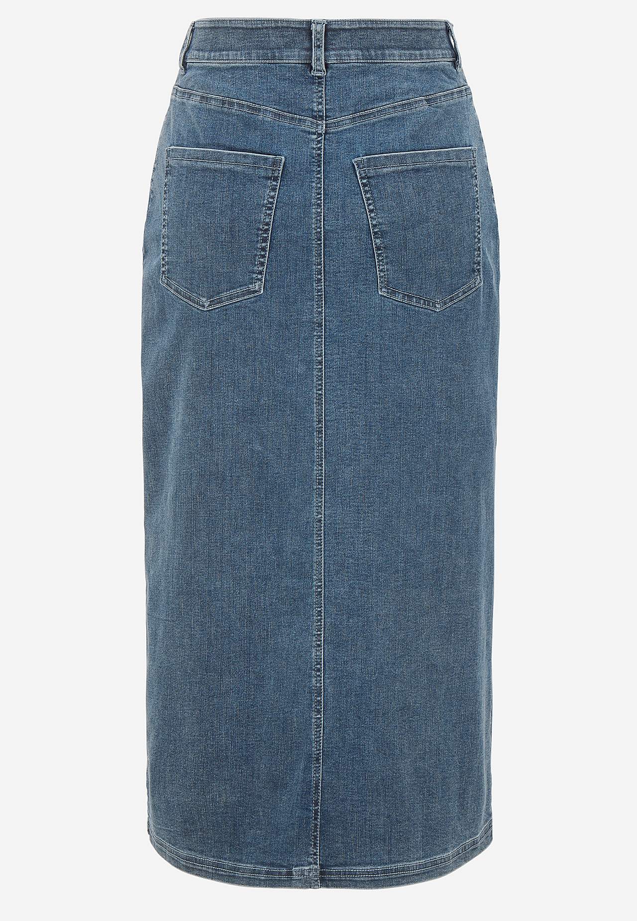 Extra elastická džínová sukně