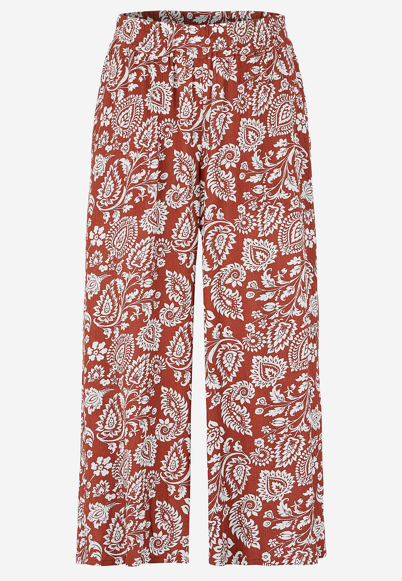 Krepové cullotes kalhoty