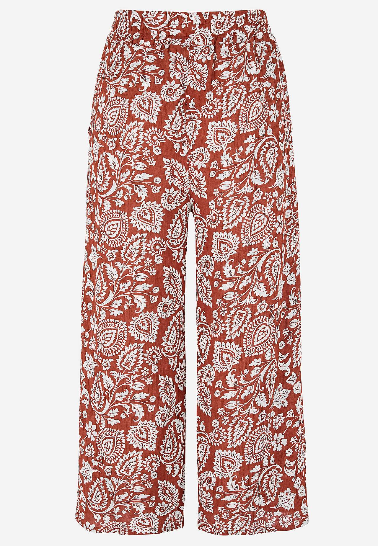 Krepové cullotes kalhoty