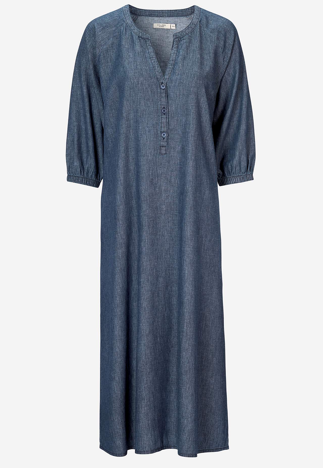 Džínové šaty s knoflíky