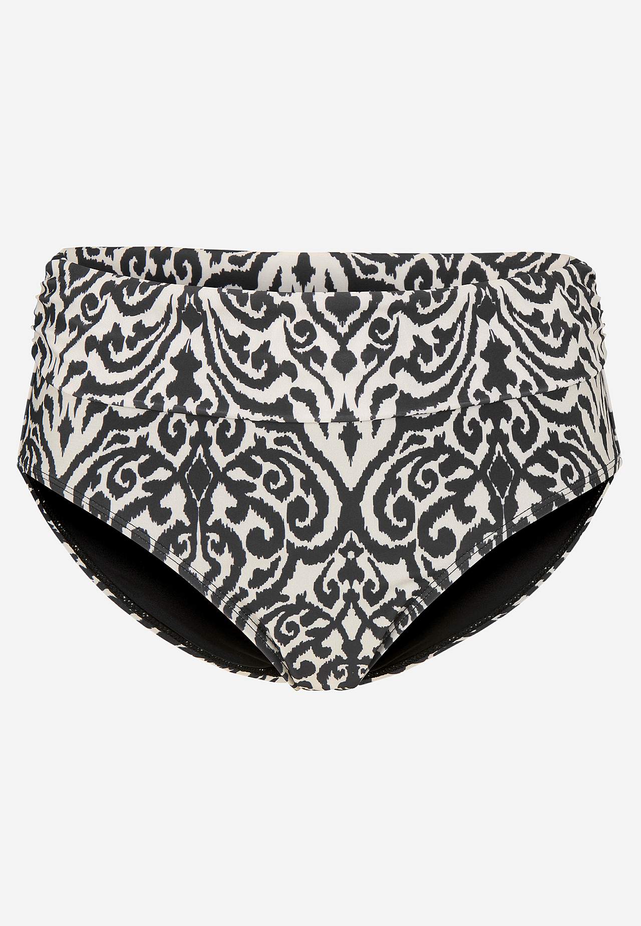 Bikiny kalhotky se skládacím okrajem v pase