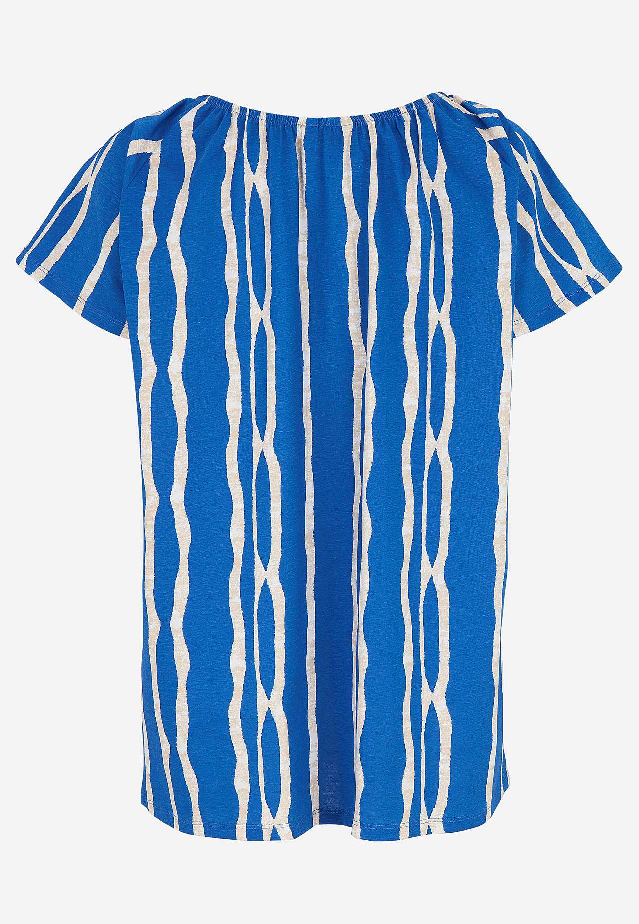 Tunika s otevřeným výstřihem s krátkým rukávem