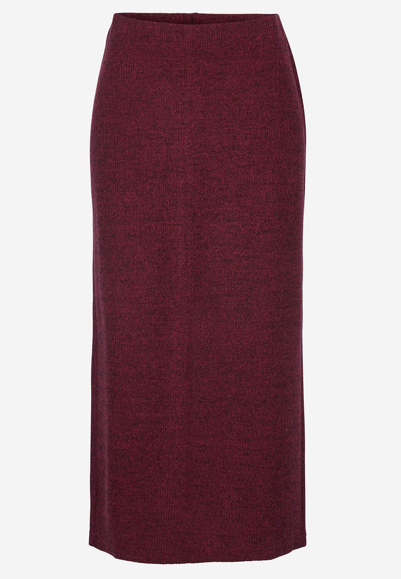 Super měkká sukně s rozparkem Beata