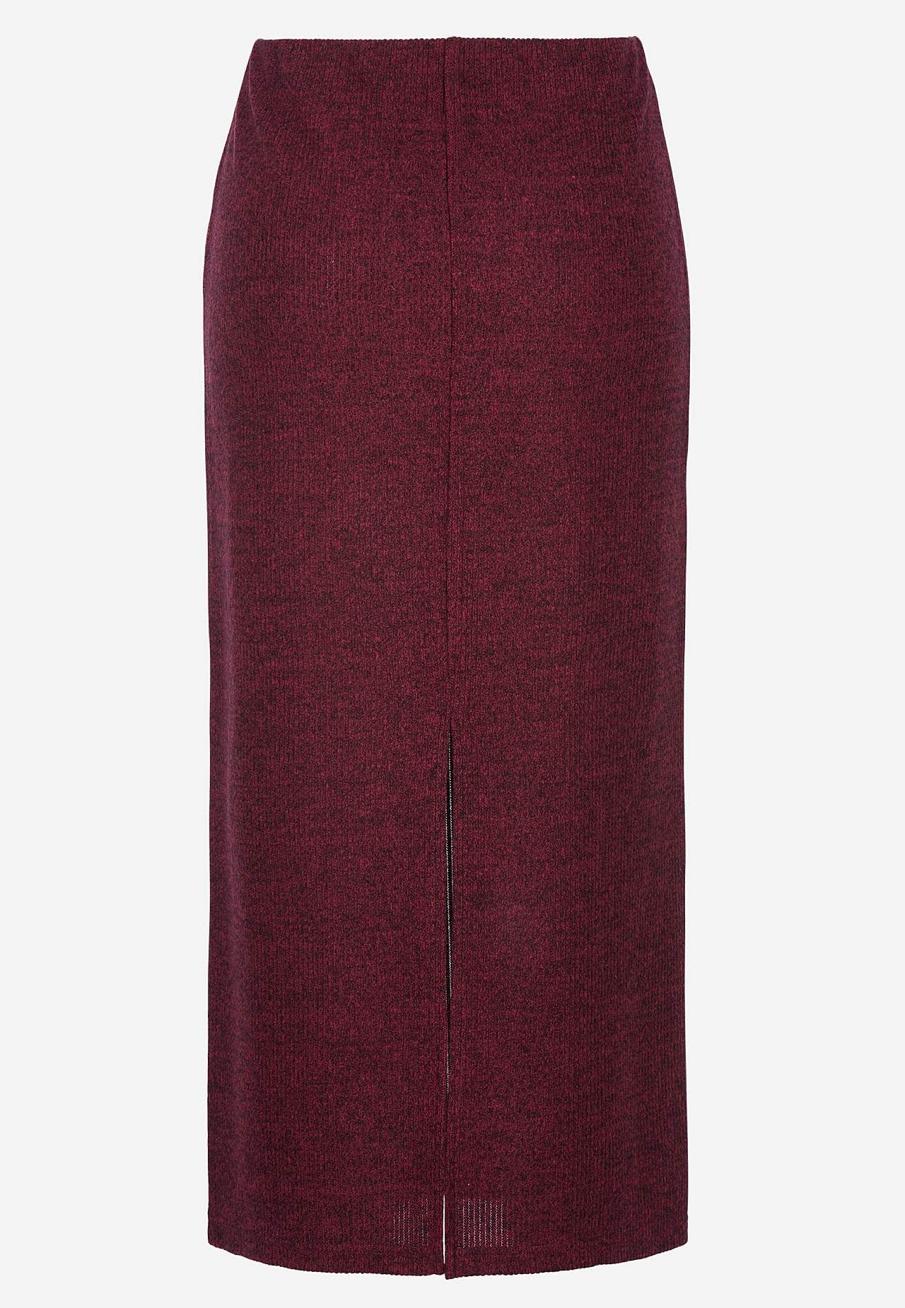 Super měkká sukně s rozparkem Beata