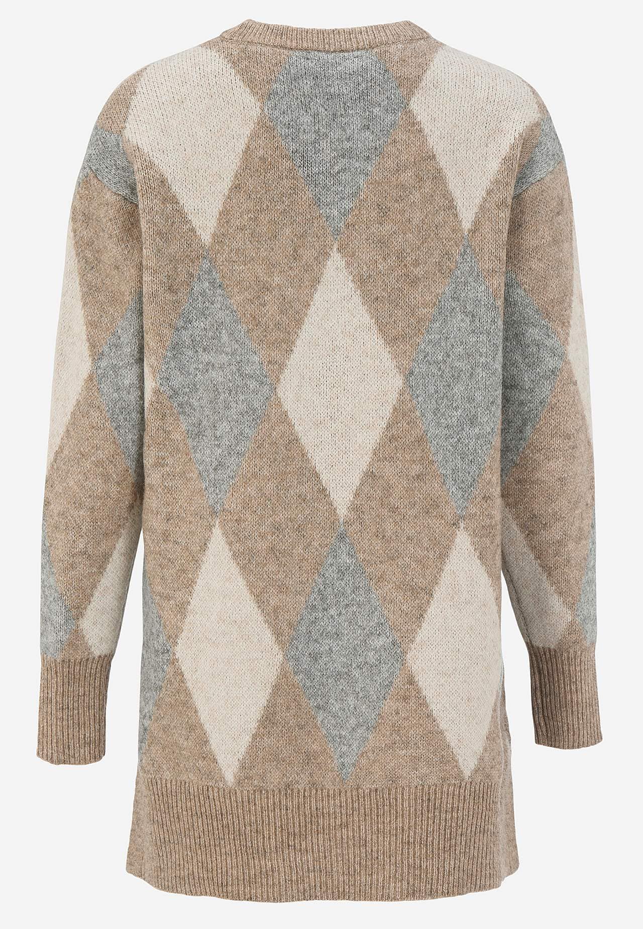 Pletená tunika s rozparky