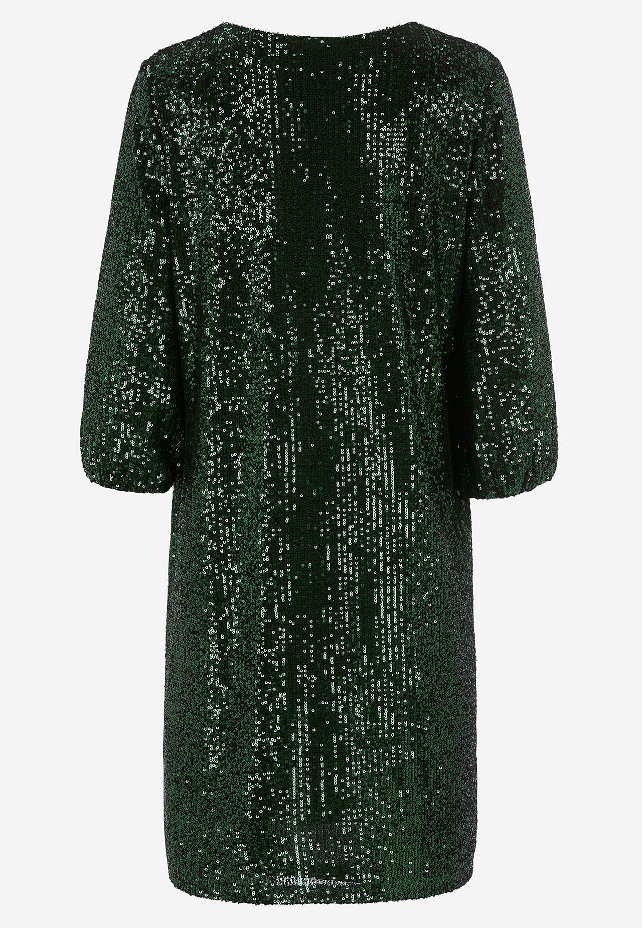 Šaty s flitry s výstřihem ve tvaru V