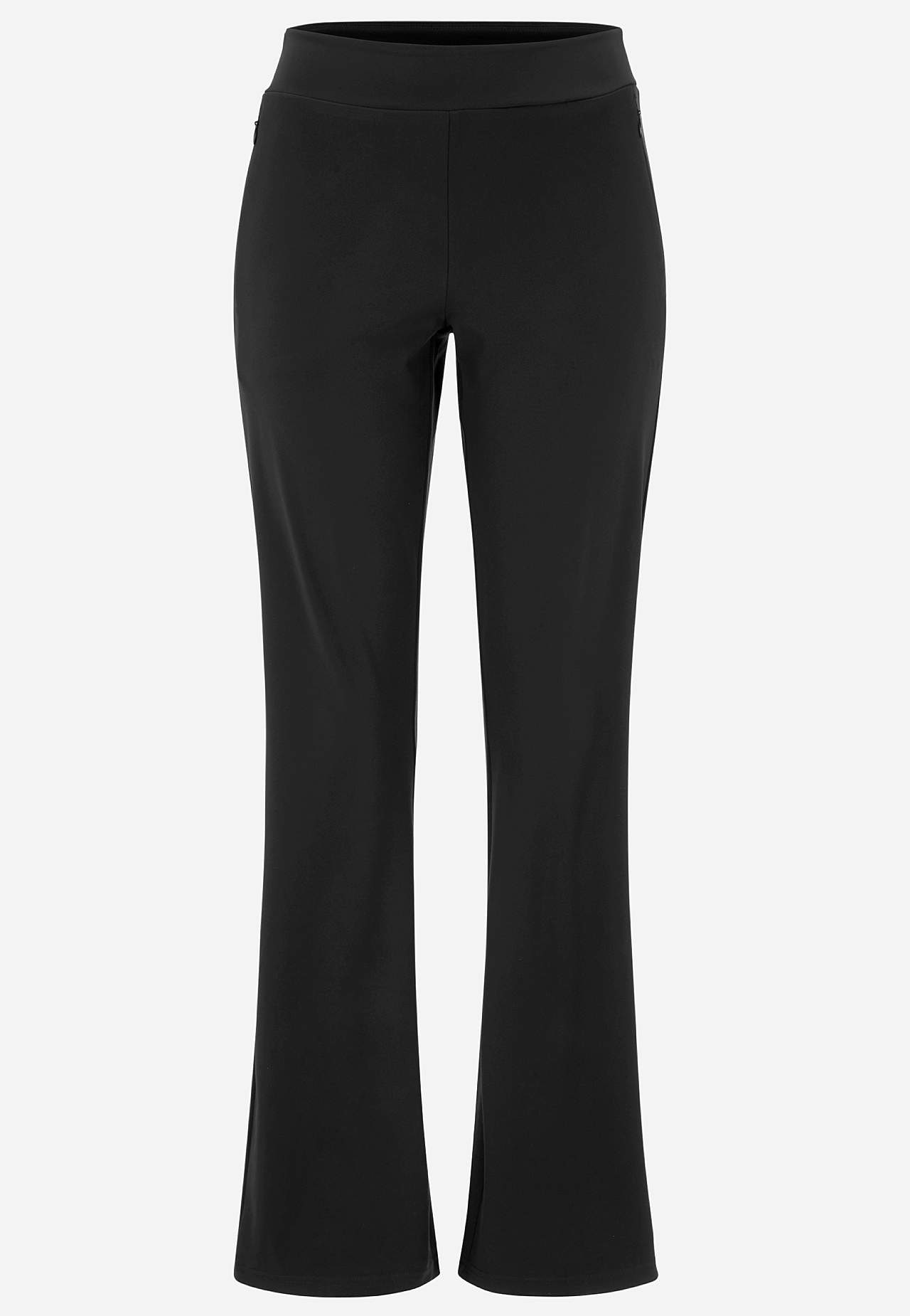 Užitečné a bootcut žerzejové kalhoty Daria