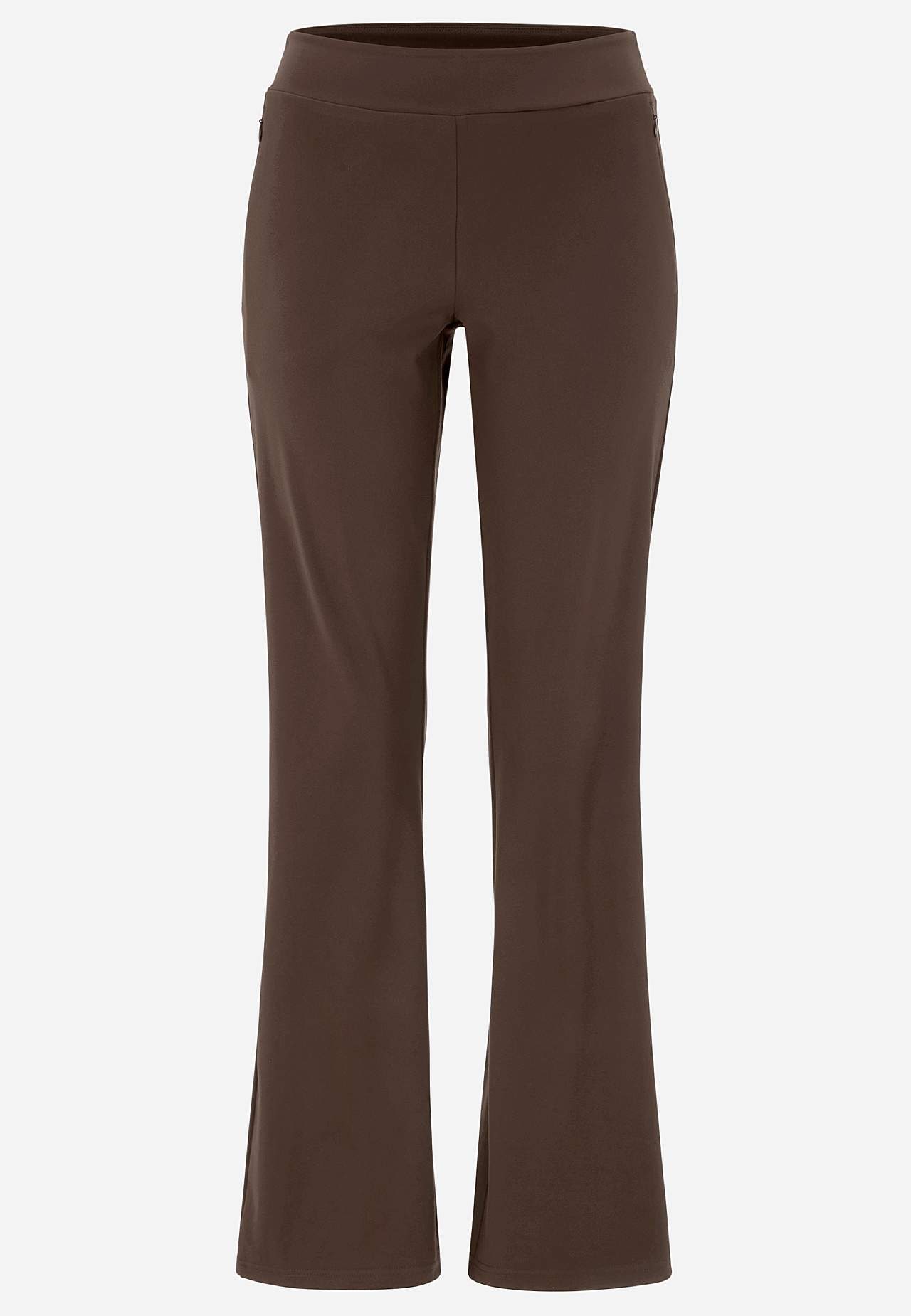 Užitečné a bootcut žerzejové kalhoty Daria