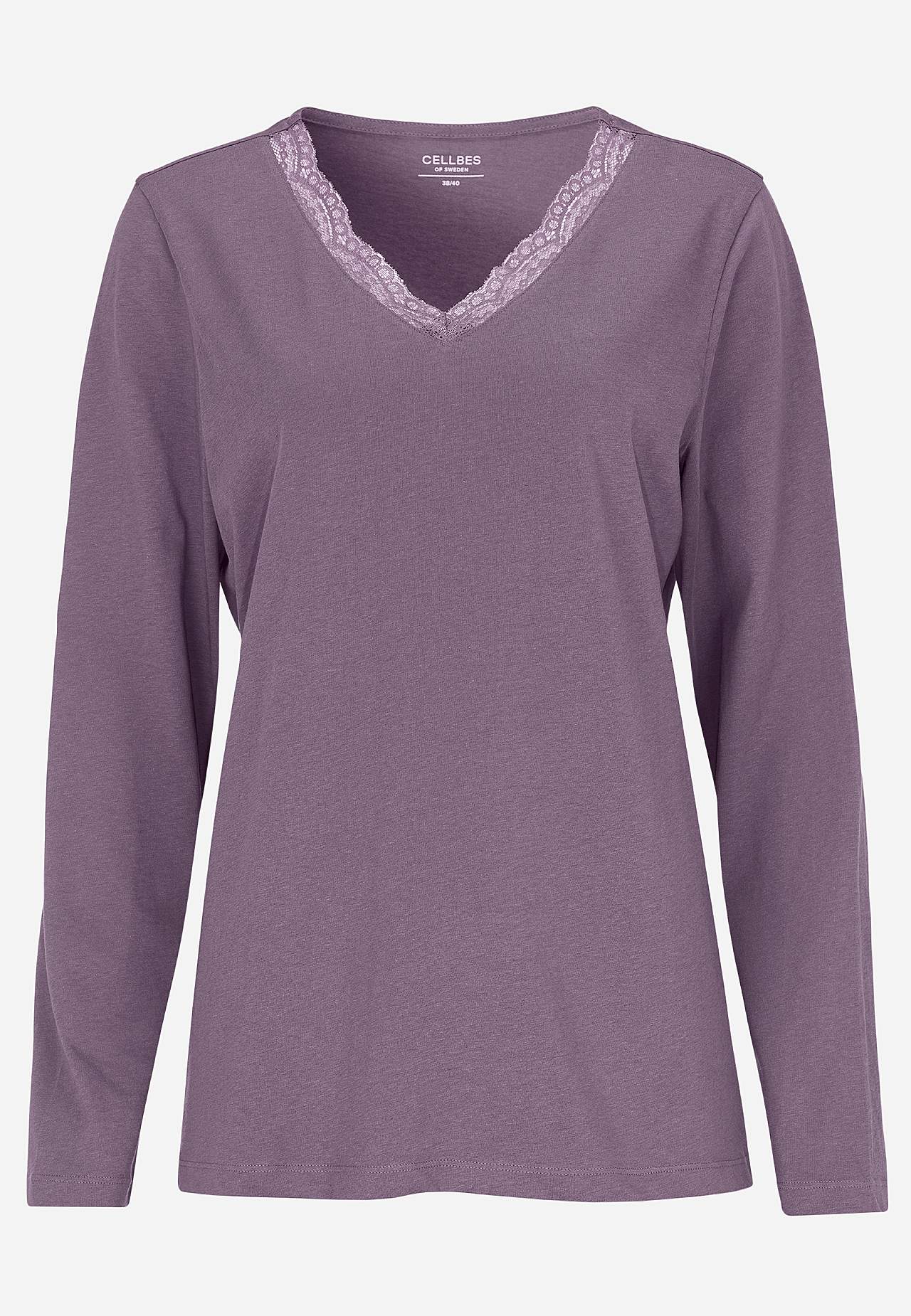 Pyžamo ze dvou částí s krajkovým okrajem