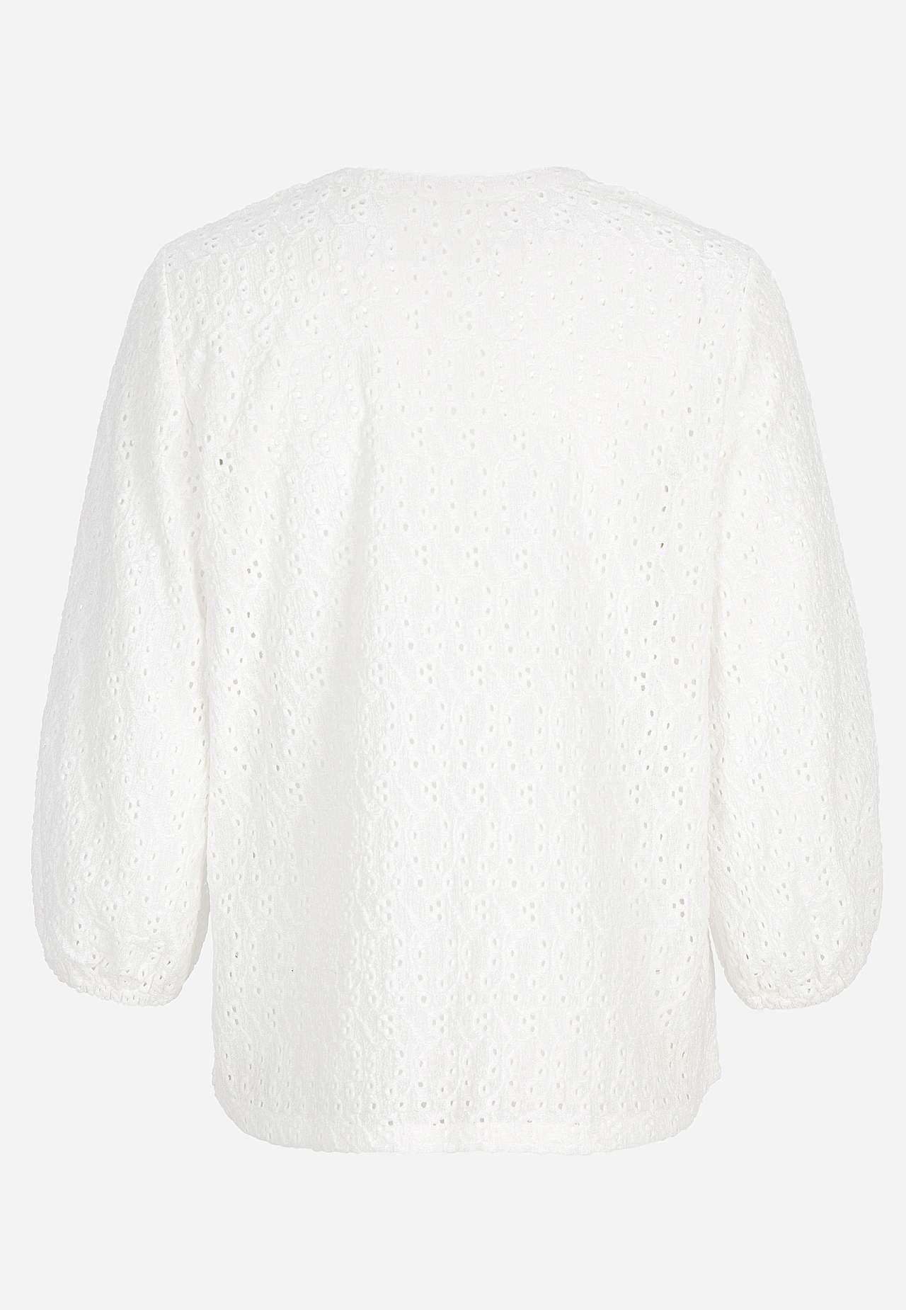 Žerzejový top s vyšívaným propracovaným vzorem