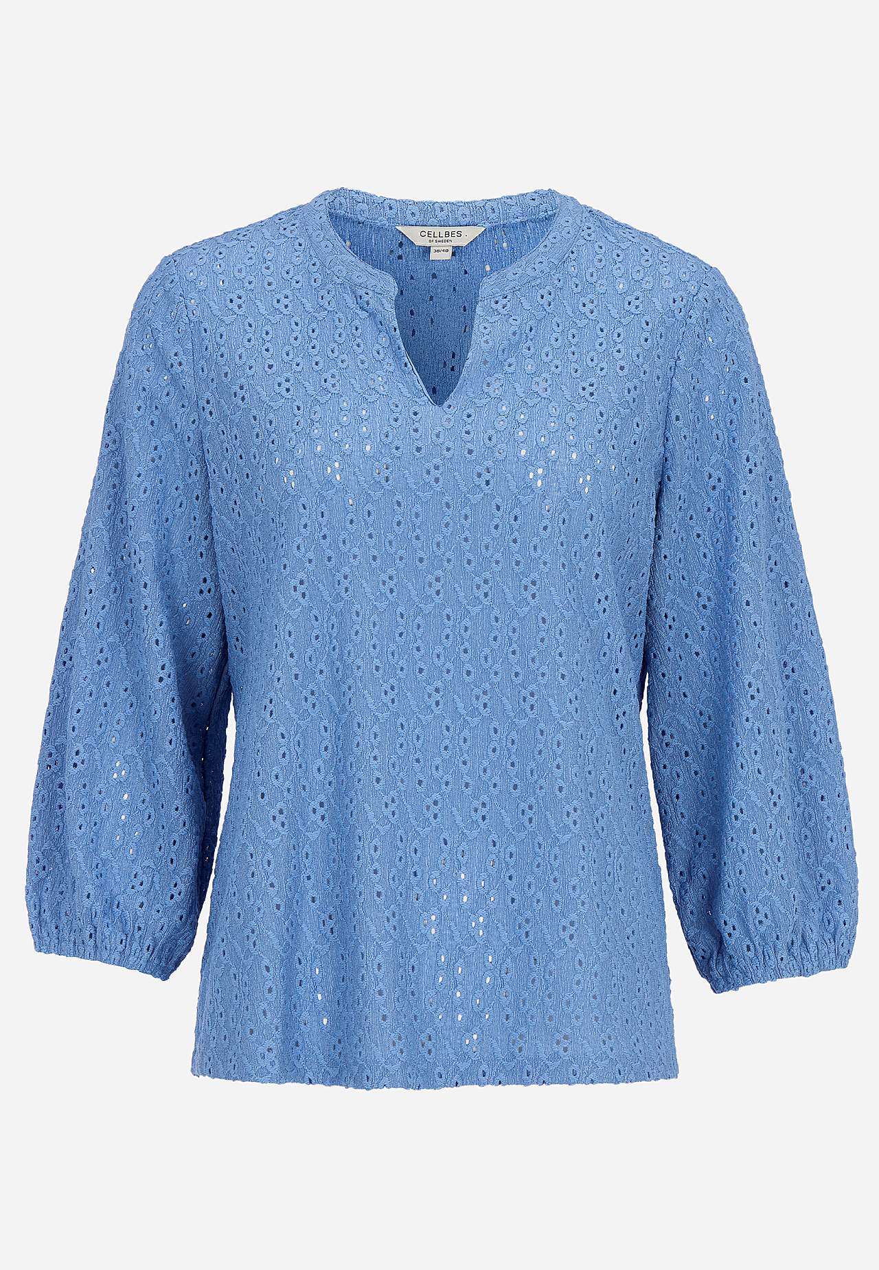 Žerzejový top s vyšívaným propracovaným vzorem