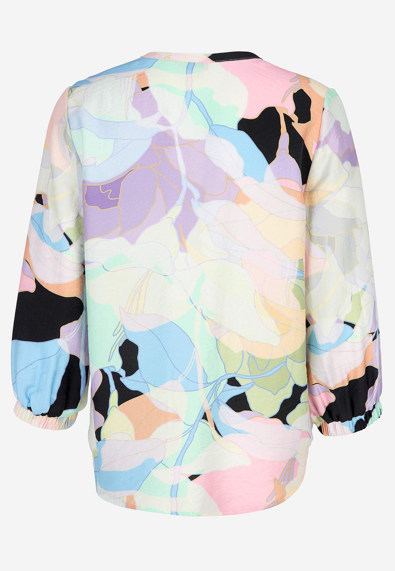 Tkaná a vzorovaná blůza