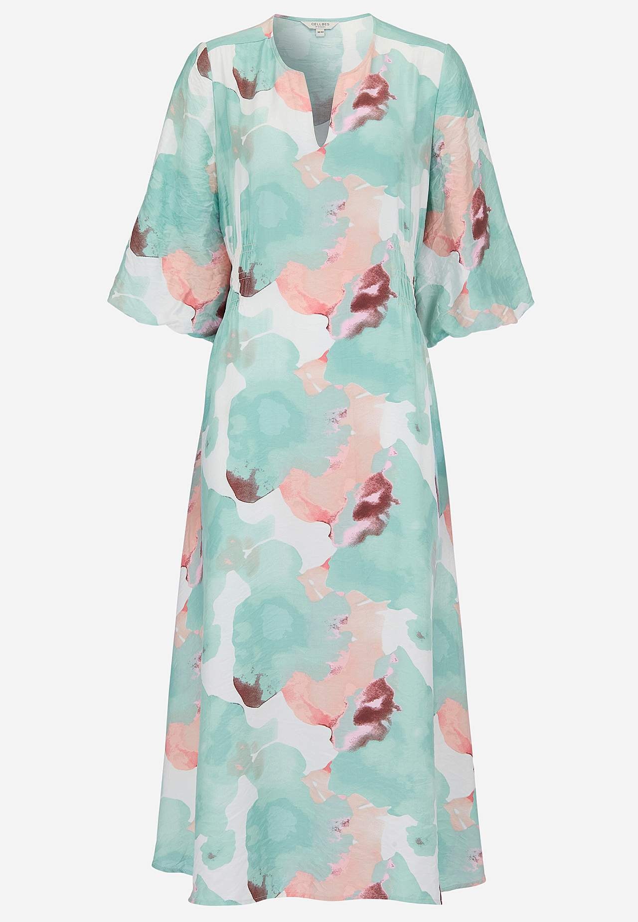 Šaty s podšitým balonovým rukávem