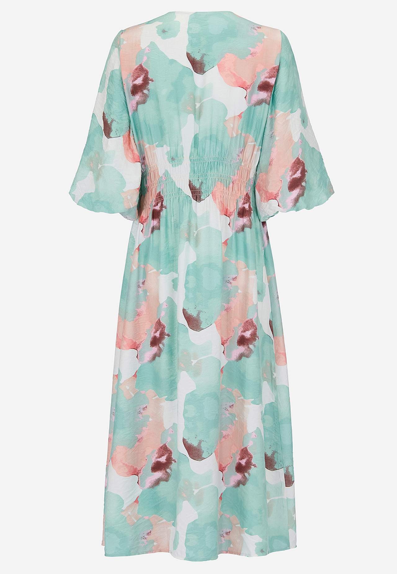 Šaty s podšitým balonovým rukávem