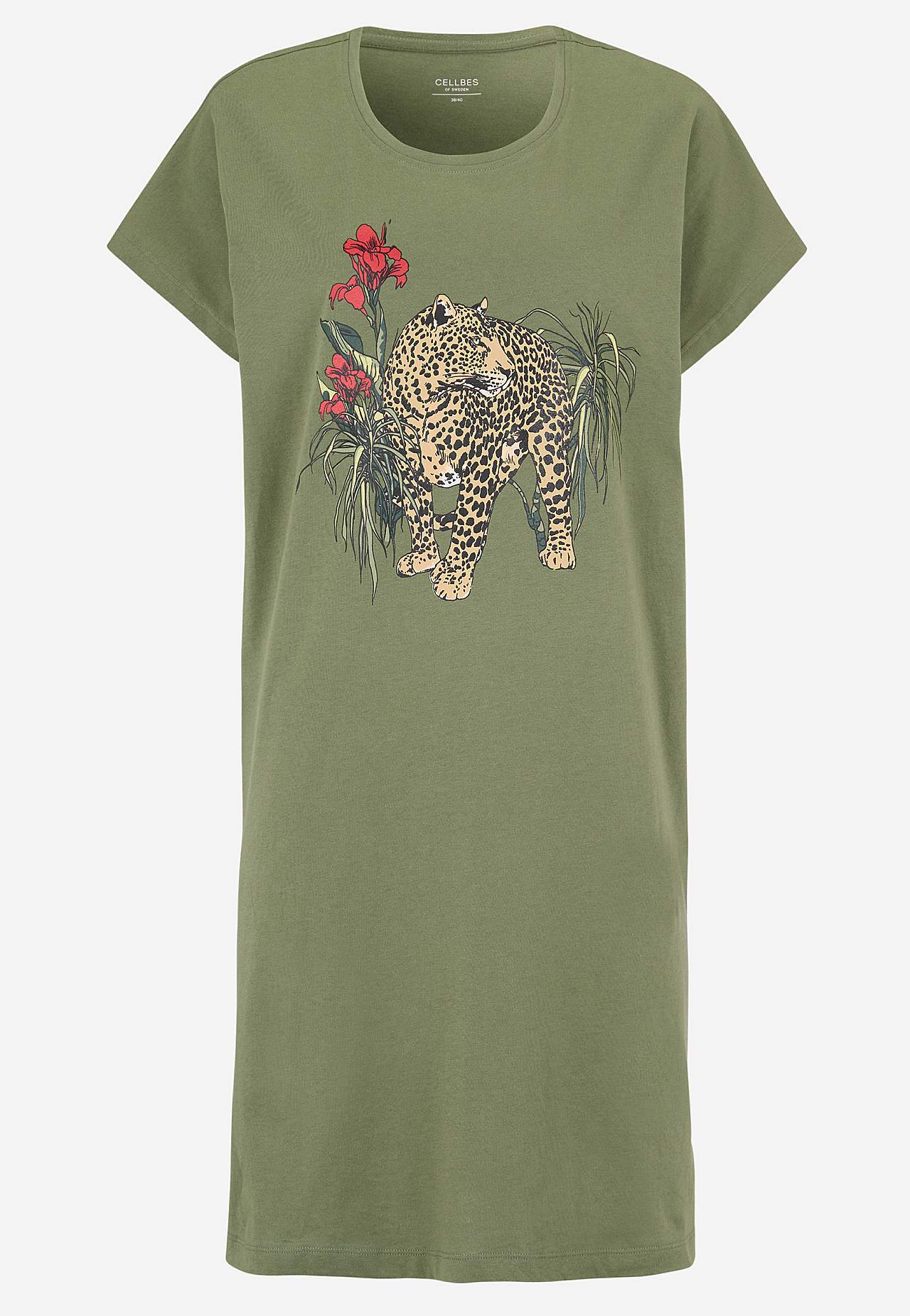 Noční košilka s krátkým rukávem