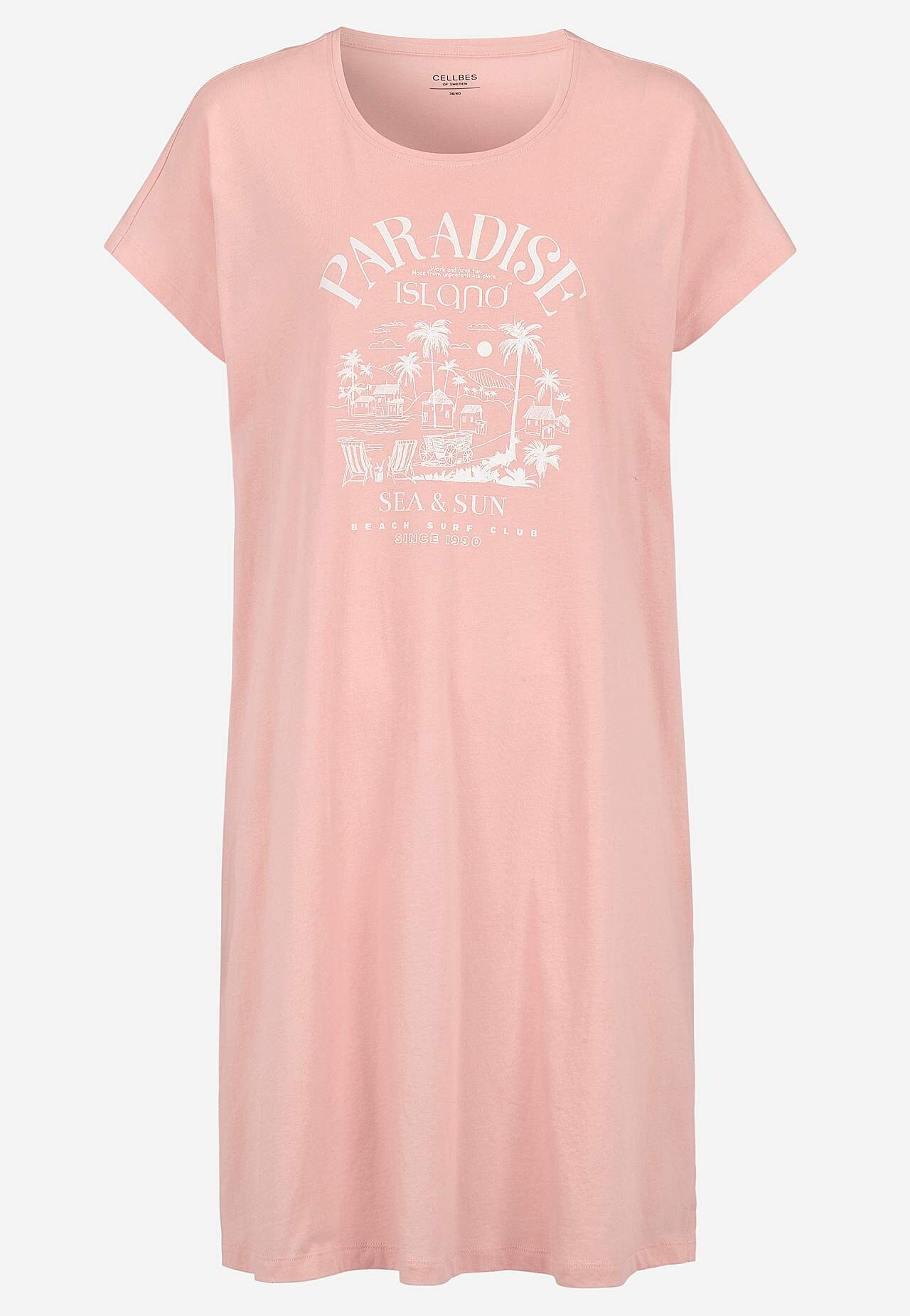 Noční košilka s krátkým rukávem