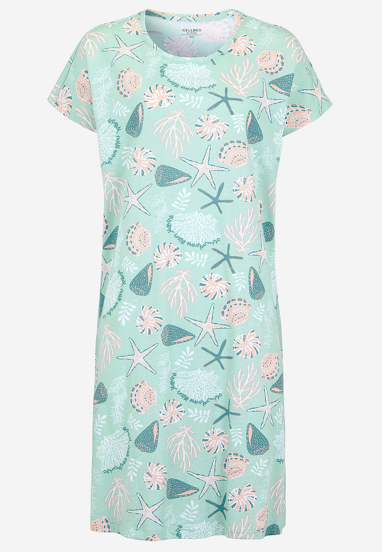 Noční košilka s krátkým rukávem