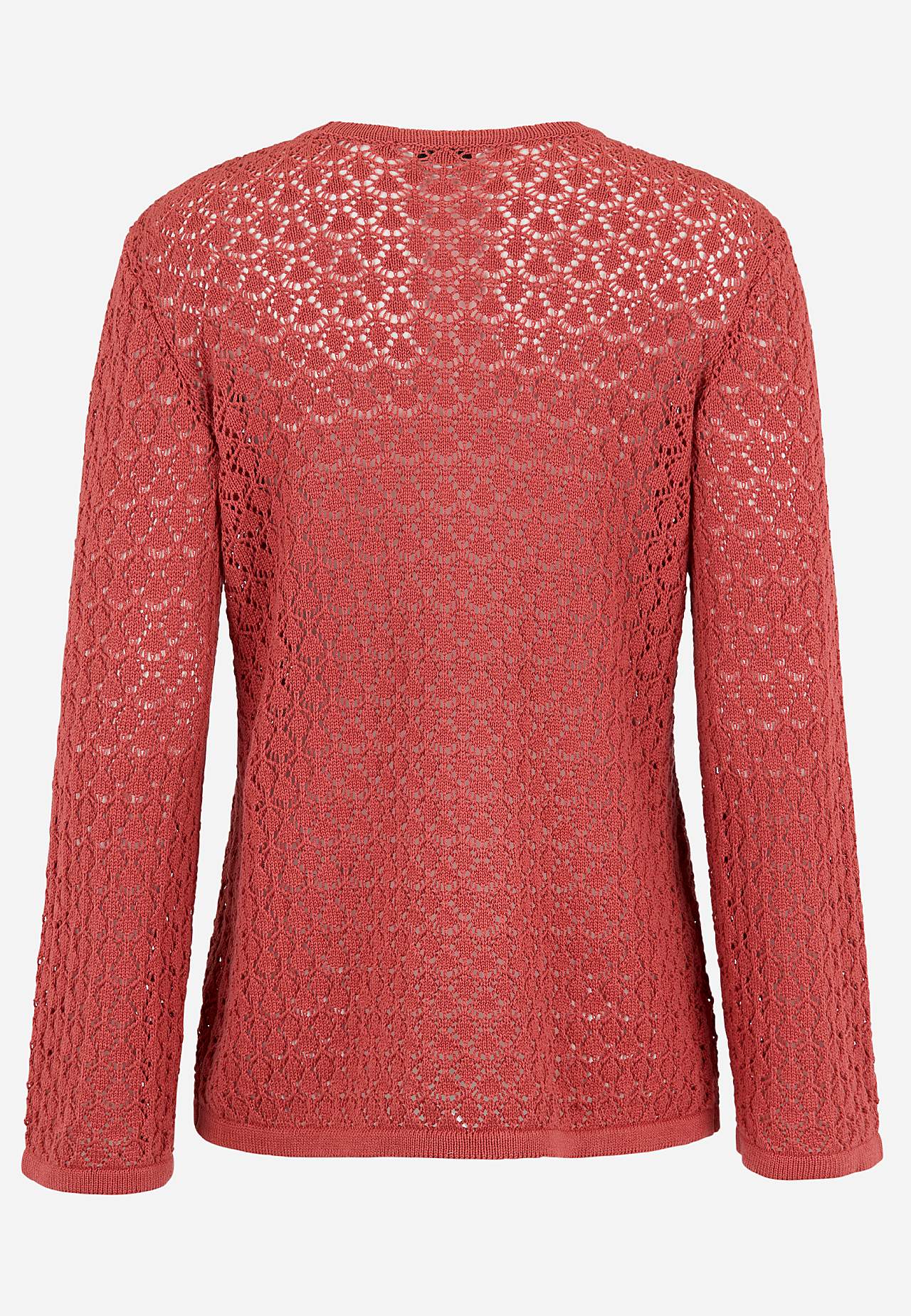 Pletený svetr s propracovaným vzorem