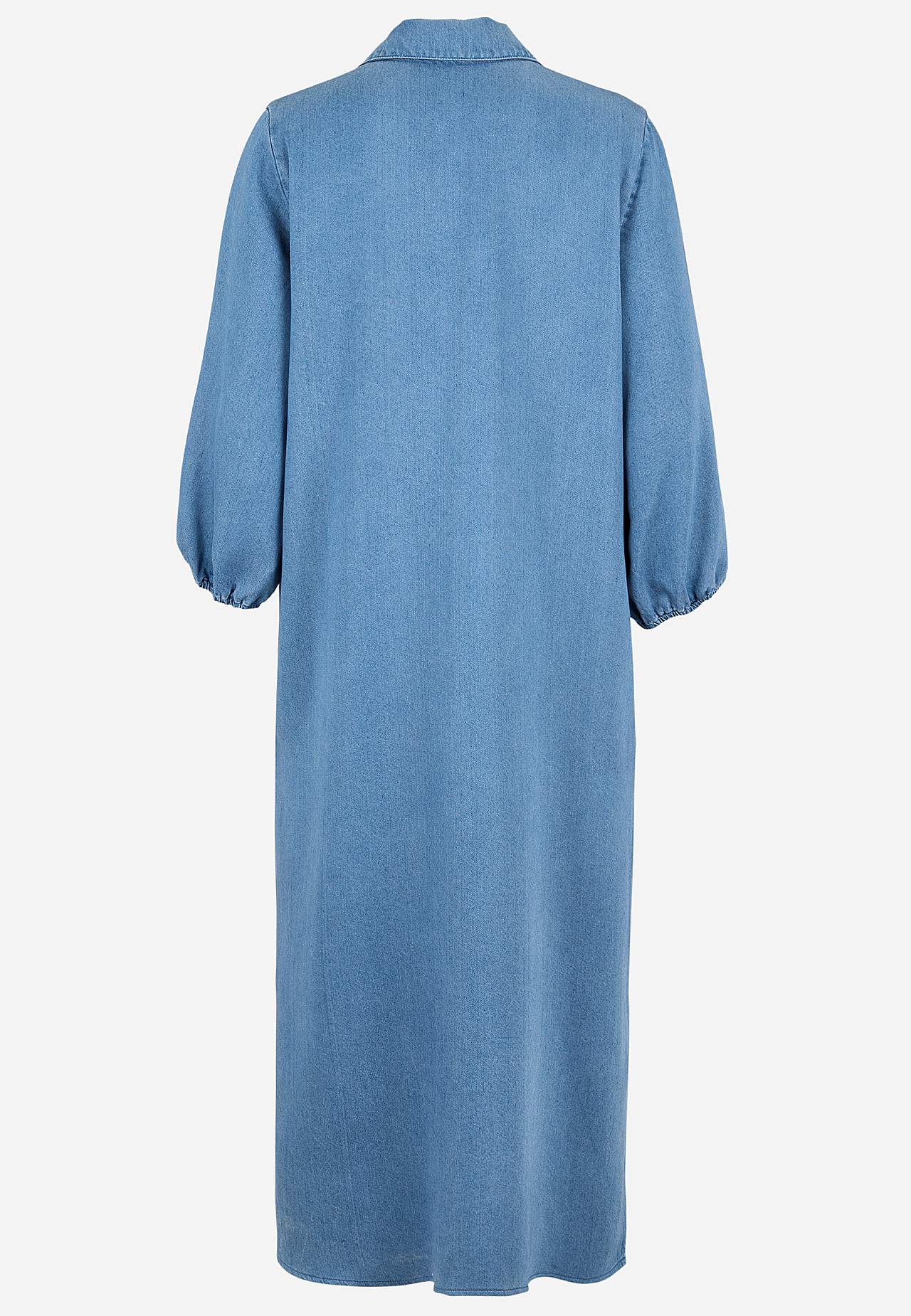 Ultraměkké Premium džínové šaty s límcem