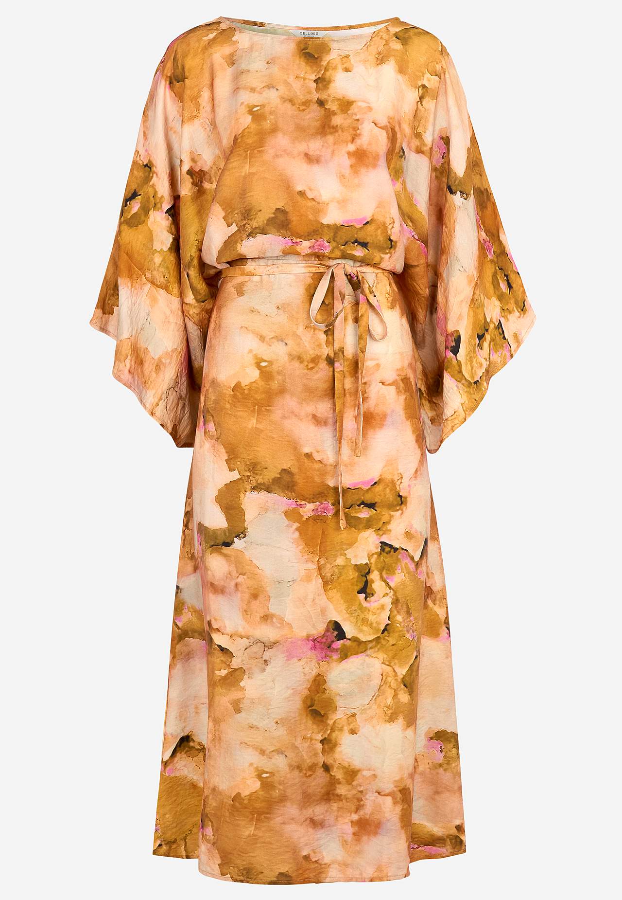 Vzorované kaftanové šaty