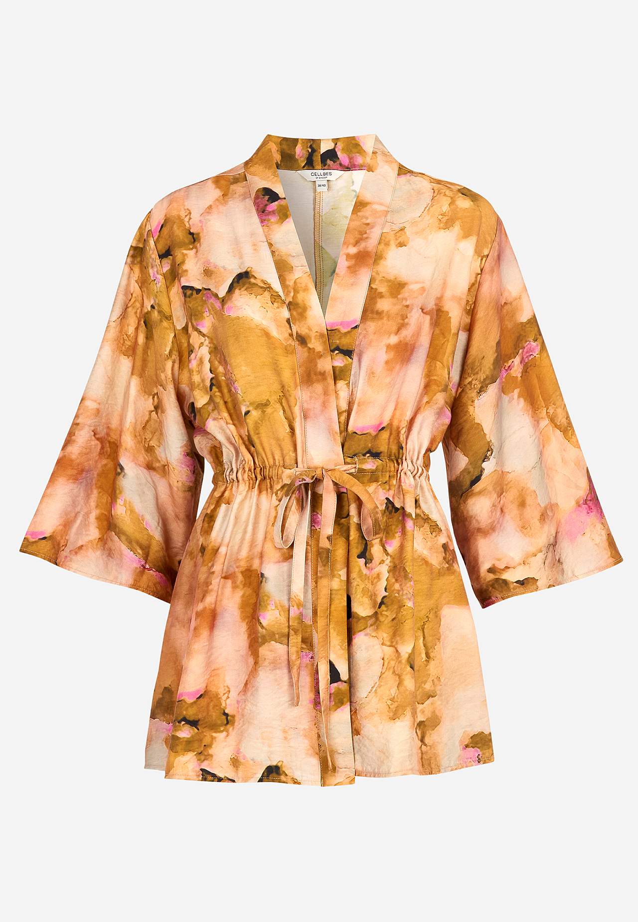 Vzorovaná a pružná kimonová bunda