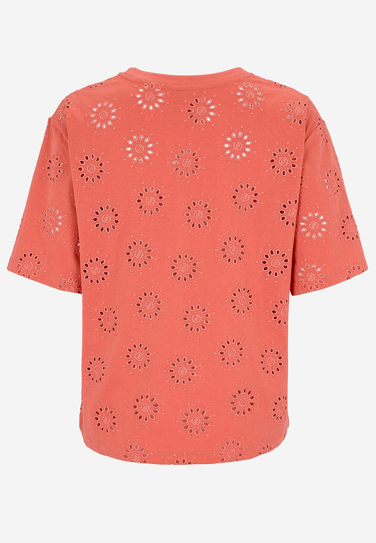 Žerzejový top s vyšívaným propracovaným vzorem