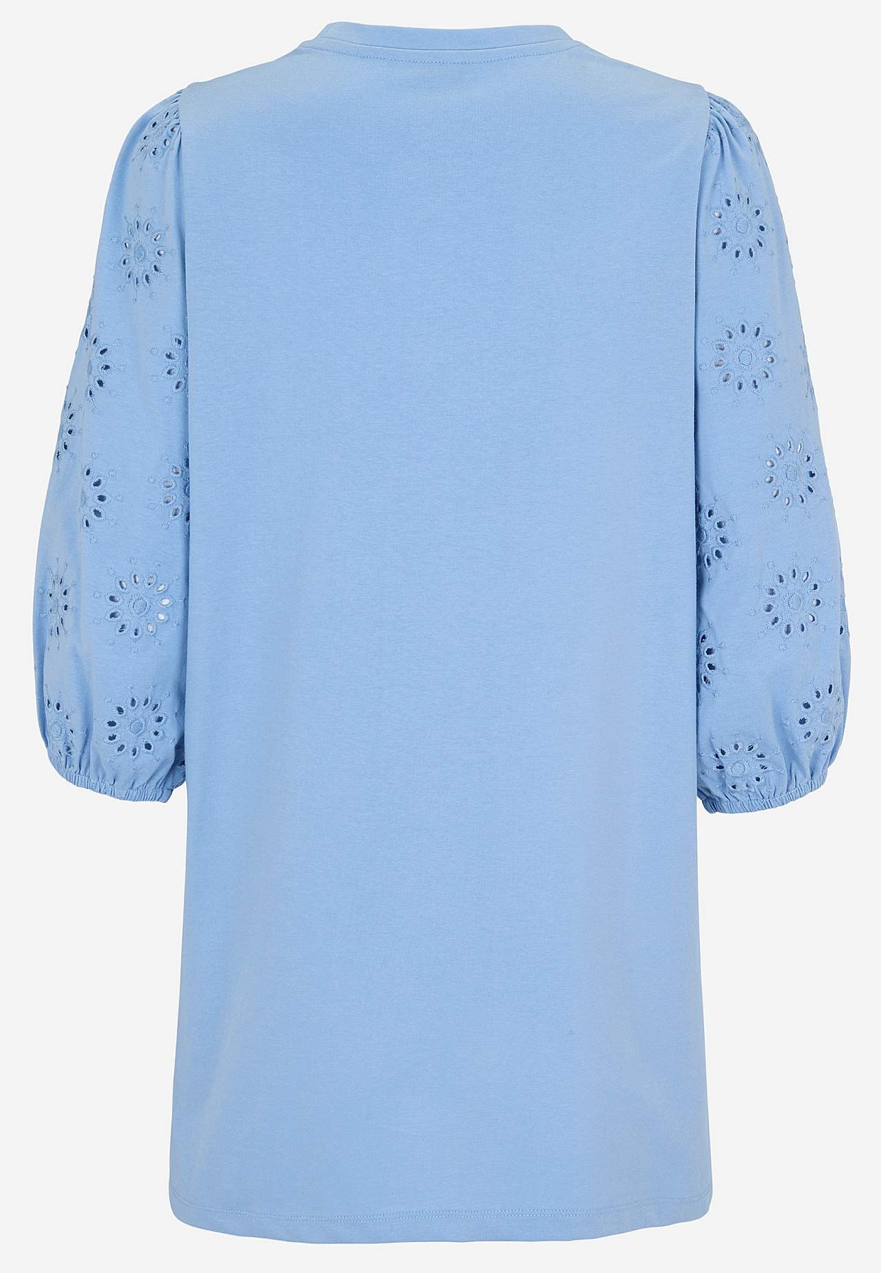 Žerzejová tunika s vyšívanými rukávy