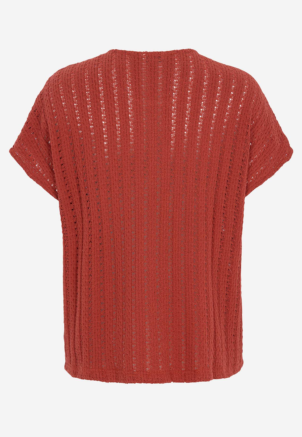 Žerzejový top s propracovaným vzorem