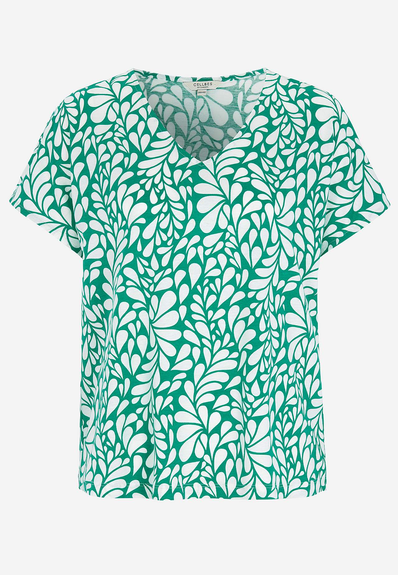 Žerzejový top s krátkými rukávy