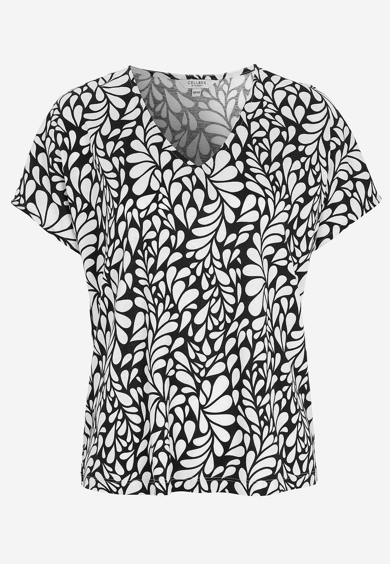 Žerzejový top s krátkými rukávy