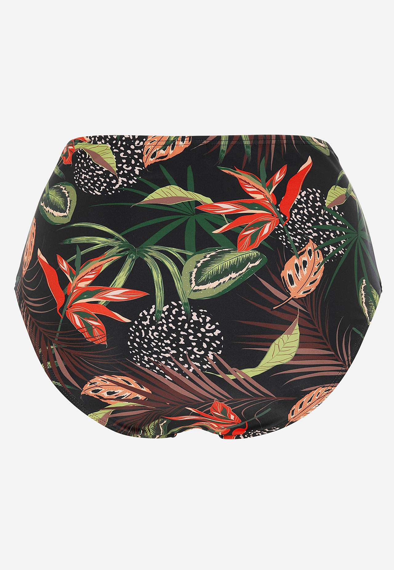 Vzorovaný spodní díl bikin s vysokým pasem