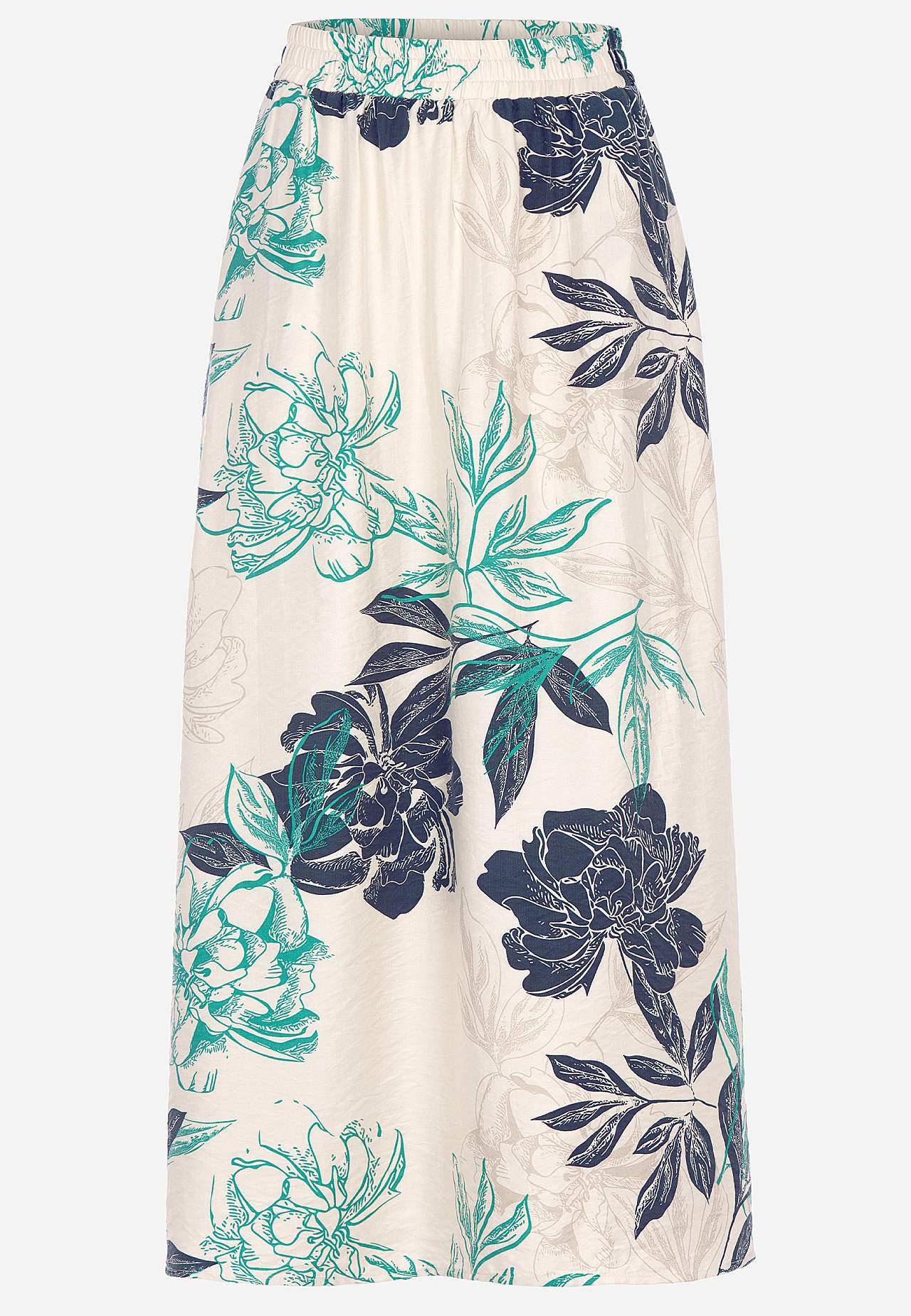 Květinová sukně s kapsami