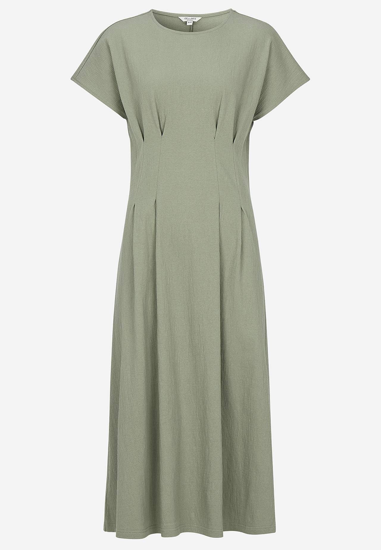 Šaty ze zvrásněné bavlněné žerzeje