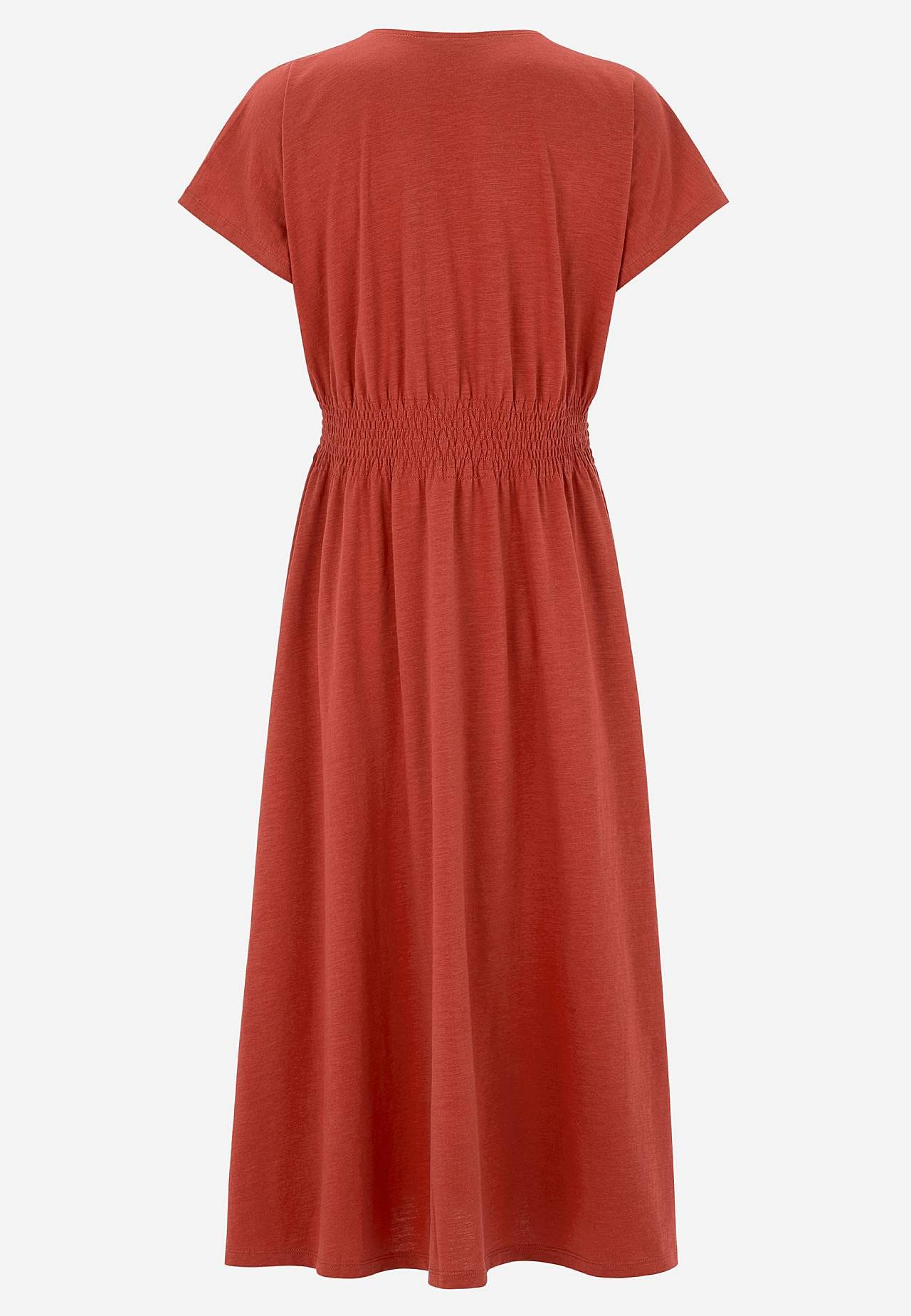 Žerzejové šaty s nabíráním